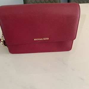 Michael kors burgundy purse